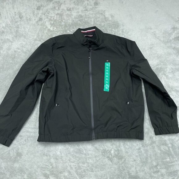 Tommy Hilfiger Stretch Water-Resistant Mens Jacket Black Size XL a0921 - Picture 1 of 8